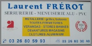Contact et plan de la menuiserie Frérot à Sézanne dans la Marne, Aisne, Aube, 51, 10, 02